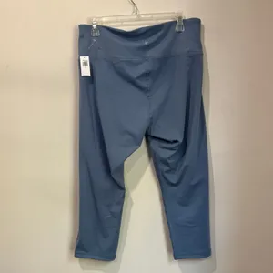 Old Navy Go Dry‎ High Rise Capri Leggings Size XL Blue Activewear Yoga thumbnail 2