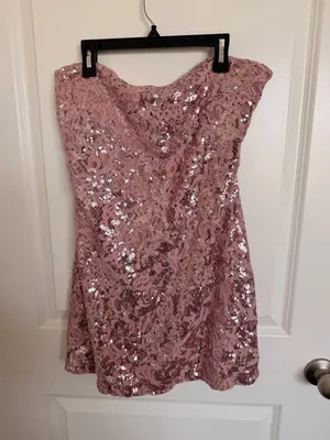 NWOT Free People Night Gaze Mini Sequin Dress Large thumbnail 4