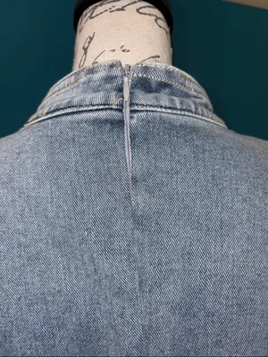 NWT Stylewe Women's Washed Denim-Look Midi Dress, Large thumbnail 5