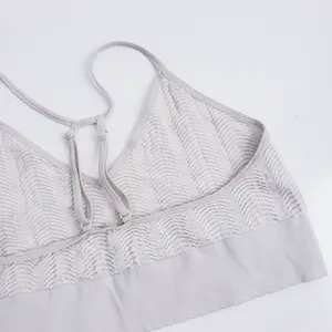Anthropologie Textured Racerback Sports Bra thumbnail 5