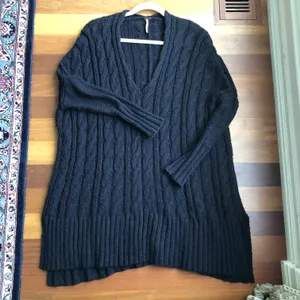 Free People Oversized Cabled Sweater thumbnail 8