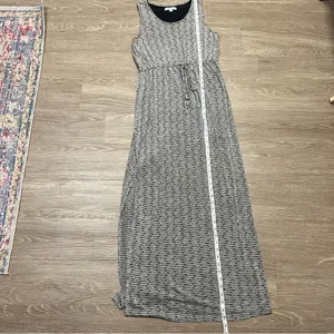 She & Sky Grey and Black Maxi Sun Dress Size Med thumbnail 8