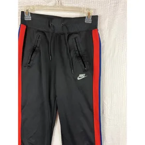 Nike Womens Track Pants XS Black Red Blue Grey Side Stripe Wide Leg Zip Pockets thumbnail 2