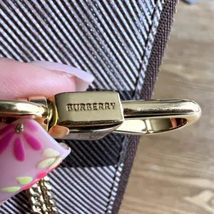 Burberry Kelbrook Check Coated Canvas Zip Coin Case in Dark Birch Brown Wallet thumbnail 6