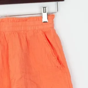 Aerie Womens Gauzy High Waisted Shorts Size XXS Orange Pockets Beachy Vacation‎ thumbnail 3
