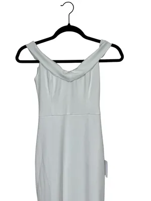 NWT Lulus Arienne White Off-the-Shoulder Mermaid Maxi Dress- Still Full Price thumbnail 11