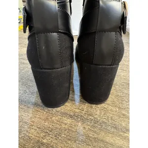 Vionic Tenley Black Ankle Boots Soze 5 Mid Shaft Water Repellant New thumbnail 6