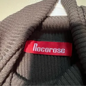 Rocorose Women's Turtleneck Midi Sweater Dress Ribbed Dark Hunter Green‎ Bodycon thumbnail 9