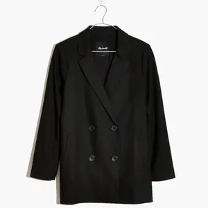 Madewell Caldwell Double-Breasted Blazer Black Small thumbnail 4
