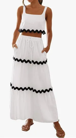 PRETTYGARDEN 2 Piece Set Maxi Dress thumbnail 1