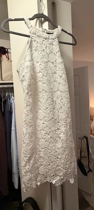 Lulus White Dress Lace thumbnail 1
