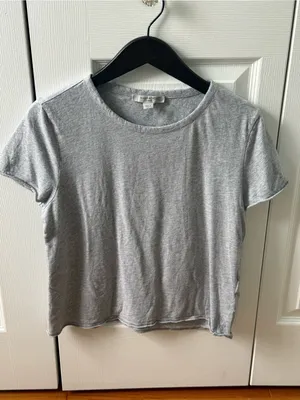 Allsaints Bela Tee in Gray Marl thumbnail 2