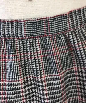 Vintage 80s Country Suburbans Wool Glen Plaid Check Midi Skirt Straight Lined 12 thumbnail 7