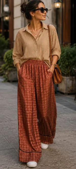 Free People Floral Print Wide Leg Boho Pants Palazzo Trousers Size Small thumbnail 1