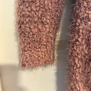 Love Tree Fuzzy Mauve Cardigan thumbnail 5