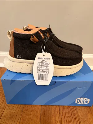 HEY DUDE NIB Women's Wendy Peak Hi Wool Casual Moccasin Sneakers Finish Line thumbnail 7