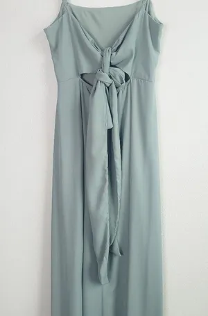 Show Me Your MuMu Lauren Tie Maxi Dress Crisp Bridesmaid Dress thumbnail 7