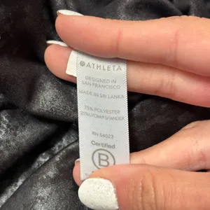 Athleta Elation Misty Lace Black Shimmer Tight Leggings thumbnail 9