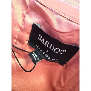 Bardot Lotte Vegan Leather Mini Dress Blush Pink Strapless Ruched Size 4 57773DB thumbnail 4
