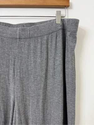 {XL} Skims Soft Modal Spandex Gray Ribbed Lounge Pants thumbnail 2