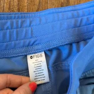 Figs Technical Collection blue high rise pockets scrubs small thumbnail 4
