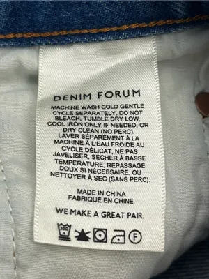 Denim Forum The Ex-Boyfriend High Rise Denim Cutoff Short Womens 25 Button-fly thumbnail 4