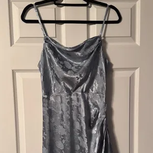 Lulu's Blue Floral Asymmetrical Dress thumbnail 3
