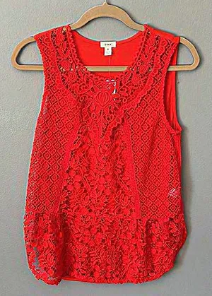 Anthropologie tiny‎ small newest tags lace front sleeveless top thumbnail 1
