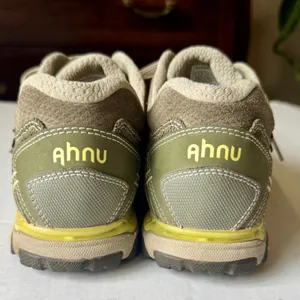 Ahnu Numentum Women Olive Green Mesh Suede Hiking Shoes Vibram Sole 1019233 Sz 8 thumbnail 3