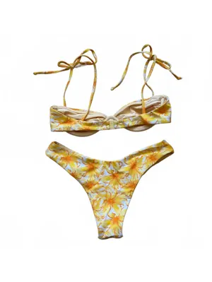 Blackbough Swim Bikini Set Passionfruit Dana Underwire Top Cheeky Bottoms Small thumbnail 3