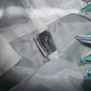 Muse Strapless Teal and White Dress with Floral Details thumbnail 12
