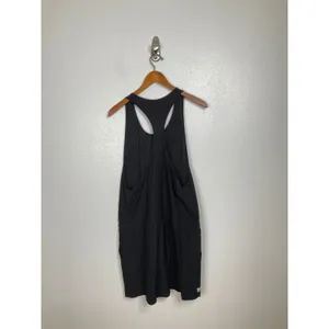 Vuori Womens Black Racerback Performance Dress Drawstring Waist XL VW341 thumbnail 2