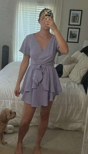 Purple Mini Dress thumbnail 1