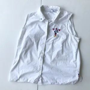 Disney Vintage Plus Sleeveless Top 1X White Embroidered Mickey Mouse U… thumbnail 8
