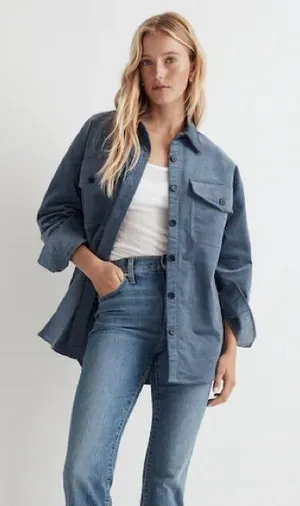 Madewell Corduroy Twill Oversized Shirt-Jacket Medium‎ thumbnail 1