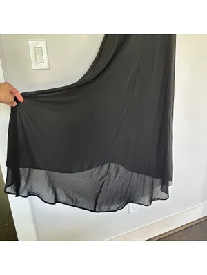 Victoria's Secret Black Strapless Maxi Hi Low Sheer Cover up Dress Size Small thumbnail 7