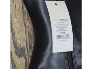 NWT A New Day Tigris Boots Faux Leather Block Heel Zip Ankle Booties Black 7.5W thumbnail 10