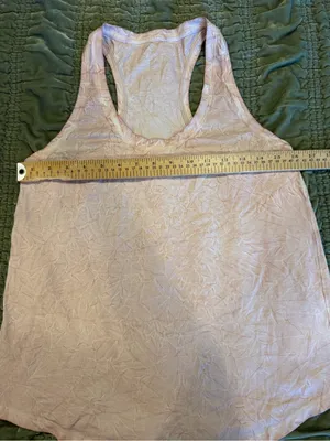 lululemon Love Tank *Pleated Peach Pima Cotton Racerback Tank Size 8 thumbnail 6