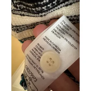 MAEVE NEW Anthropologie Collared Cropped Cardigan Sweater Cottage Knit‎ Size S thumbnail 7