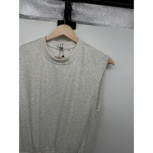 Womens Minimalist Sweat Jumpsuit XS‎ Gray Jogger One Piece Clean Girl thumbnail 5