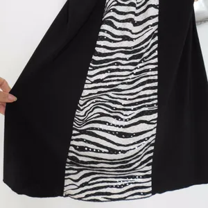 Juniors Womens Deb Zebra Print Evening/Party Sequins Dress Size Small thumbnail 3