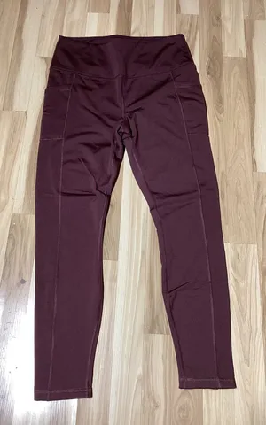 90 Degree Brown Fleece Lined Leggings Size XL thumbnail 1