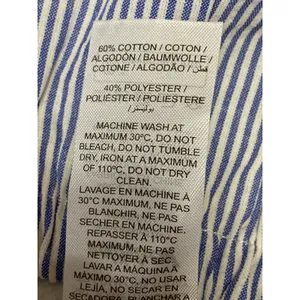 NEW Edikted Blue White Seersucker Striped Tiered Lace A Line Mini Skirt Size M thumbnail 5