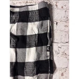 Hollister Sleep Womens Medium Black White Buffalo‎ Check Pajama Pants Relaxed thumbnail 3