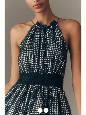 Anthropologie Somerset Shine Mini Halter Dress thumbnail 3