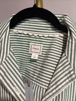 Antrhopology NWT Maeve Kate 100% Cotton Classic Buttondown Shirt thumbnail 8