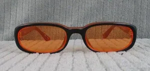 New Divine Eyewear Camilla Black/Orange Sunglasses Women's NWT thumbnail 1