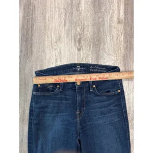 7 For All Mankind Karah Bootcut Jeans Dark Wash Short Inseam Size 29 thumbnail 7