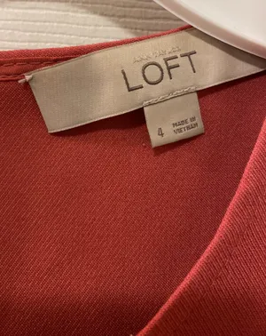 Loft Flutter Sleeve A-Line Dress thumbnail 4
