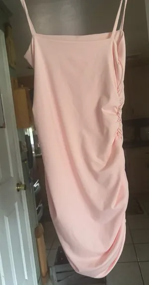 Basic Pink Strap Dress thumbnail 1